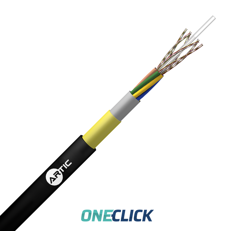SINGLE SHEATH ADSS DRY CABLE 80 M SPAN 6//144 FO