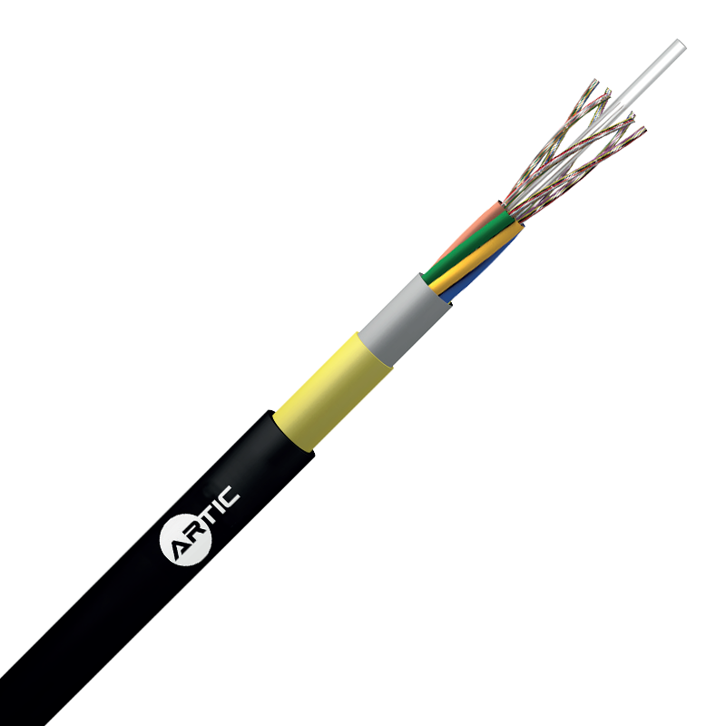 SINGLE SHEATH ADSS DRY CABLE – 200 M SPAN 6//144 FO